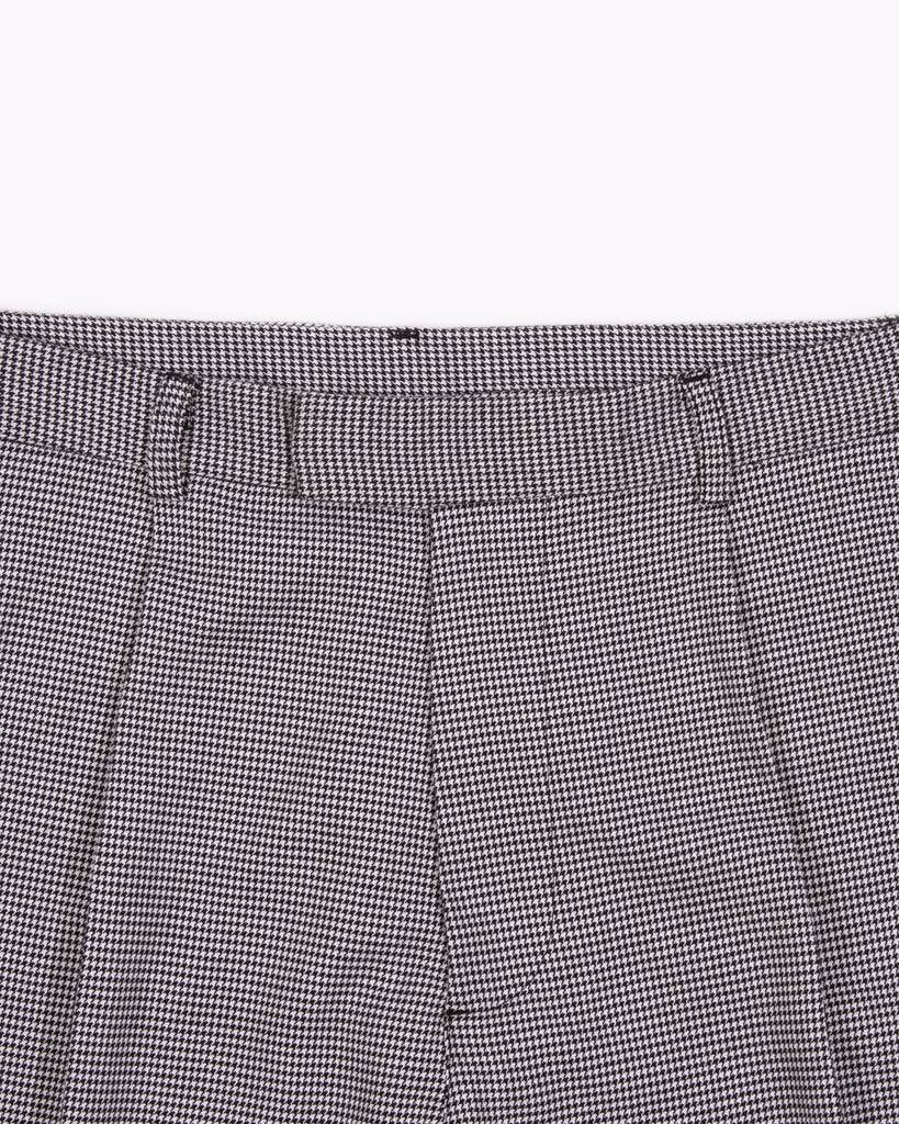 PLEATED SUIT TROUSER - HOUNDSTOOTH(3021)