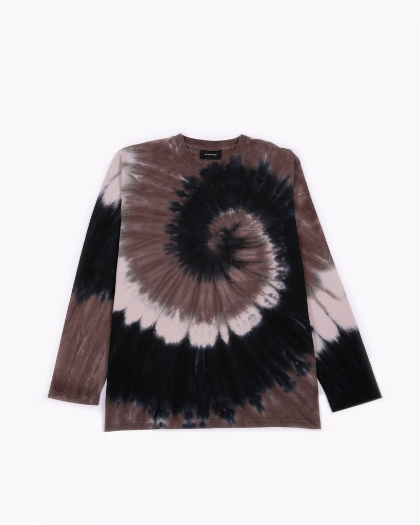 NATURAL DYED BLOCK LS JERSEY - TIE DYE