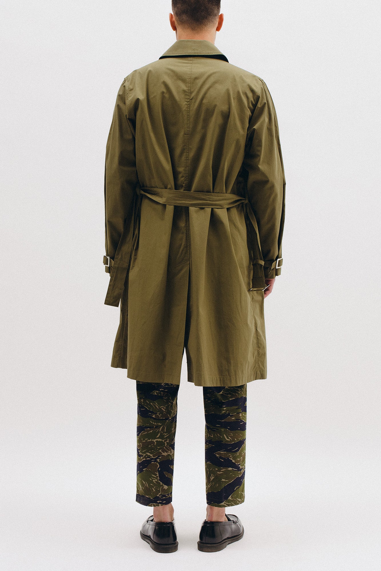 BELTED OVERCOAT - TROPICAL GREEN(2701)