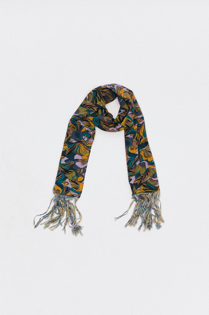 TROPICAL RAYON OVERSIZED SCARF - LAVENDER（2765）