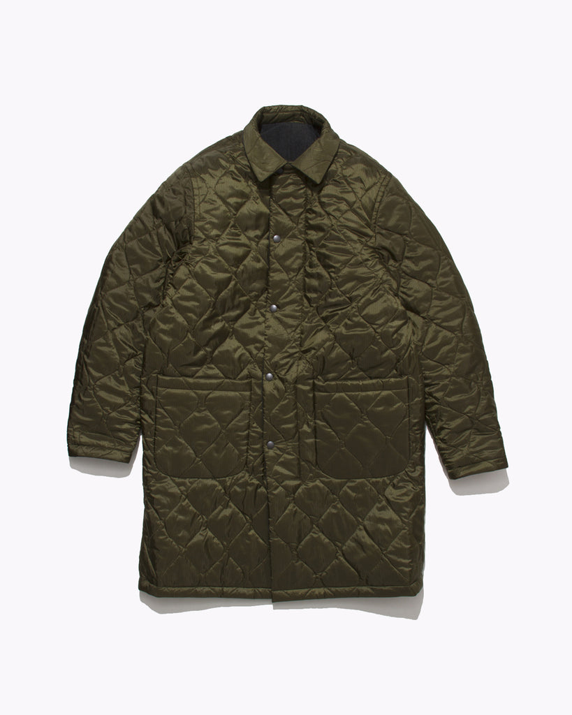 REVERISBLE MAC COAT - ACID BLACK / OLIVE DRAB（2801）