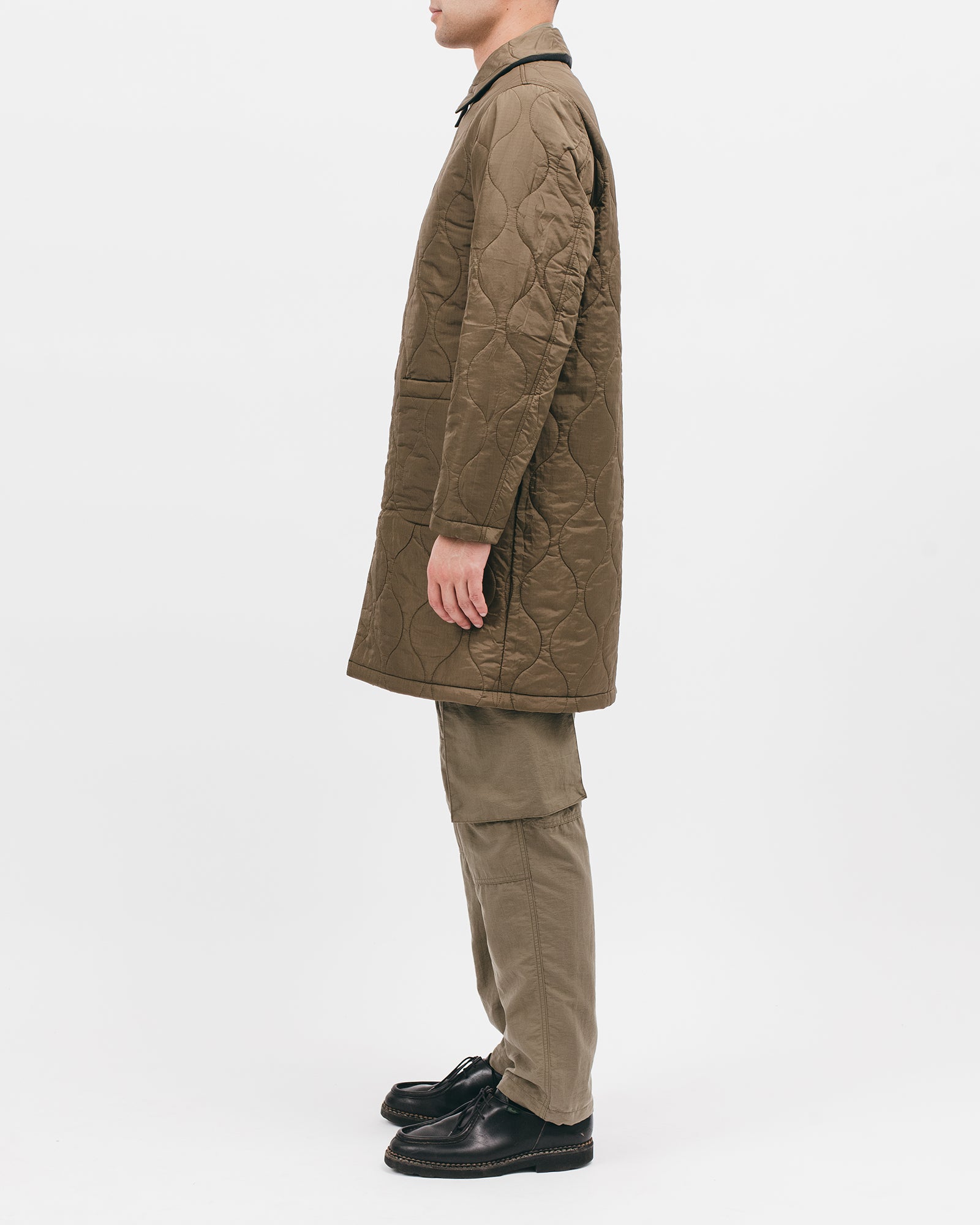 REVERISBLE MAC COAT - ACID BLACK / OLIVE DRAB(2801)