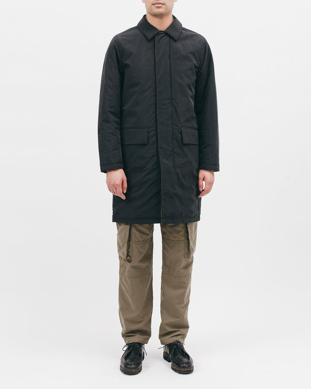 REVERISBLE MAC COAT - ACID BLACK / OLIVE DRAB（2801）
