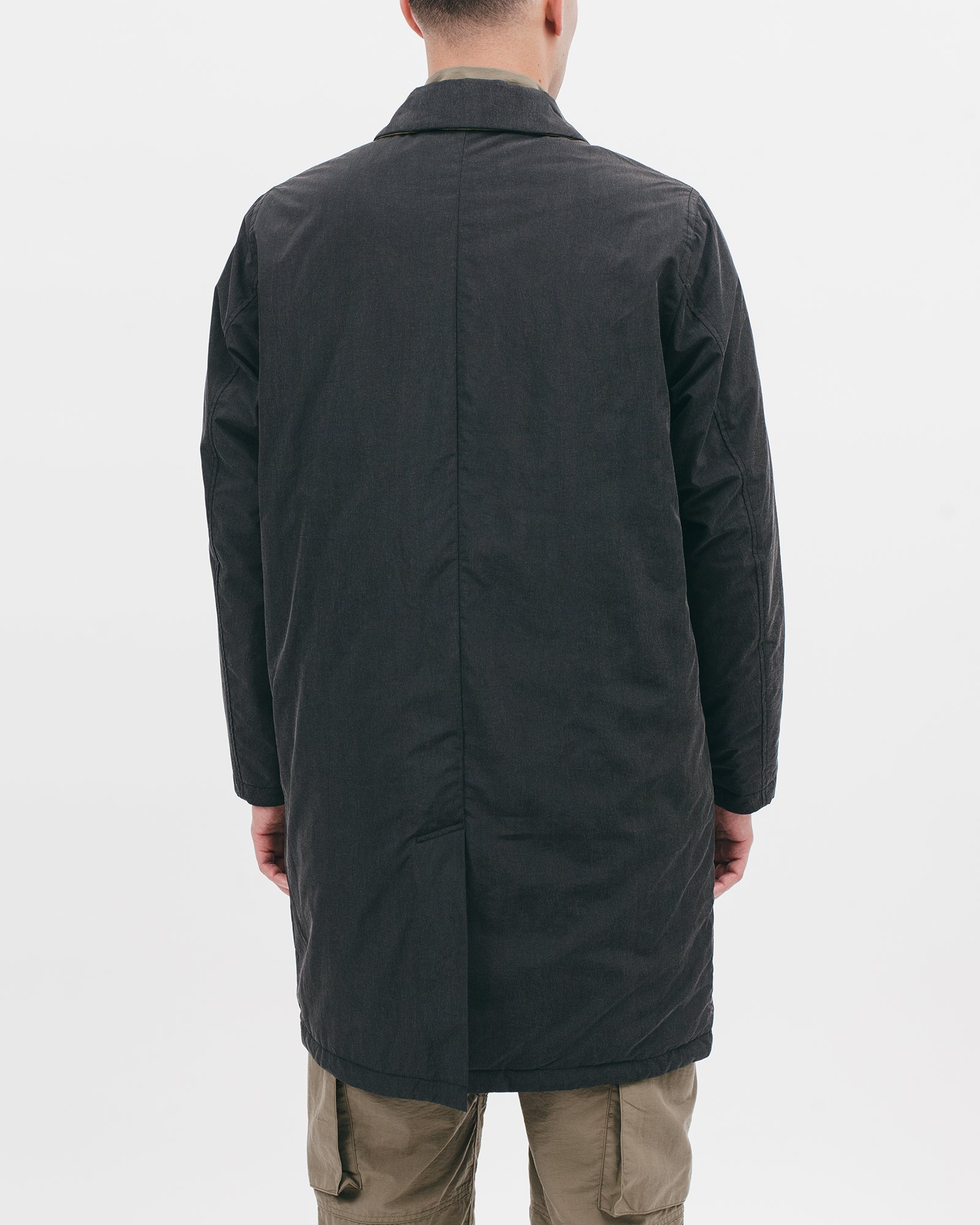 REVERISBLE MAC COAT - ACID BLACK / OLIVE DRAB(2801)