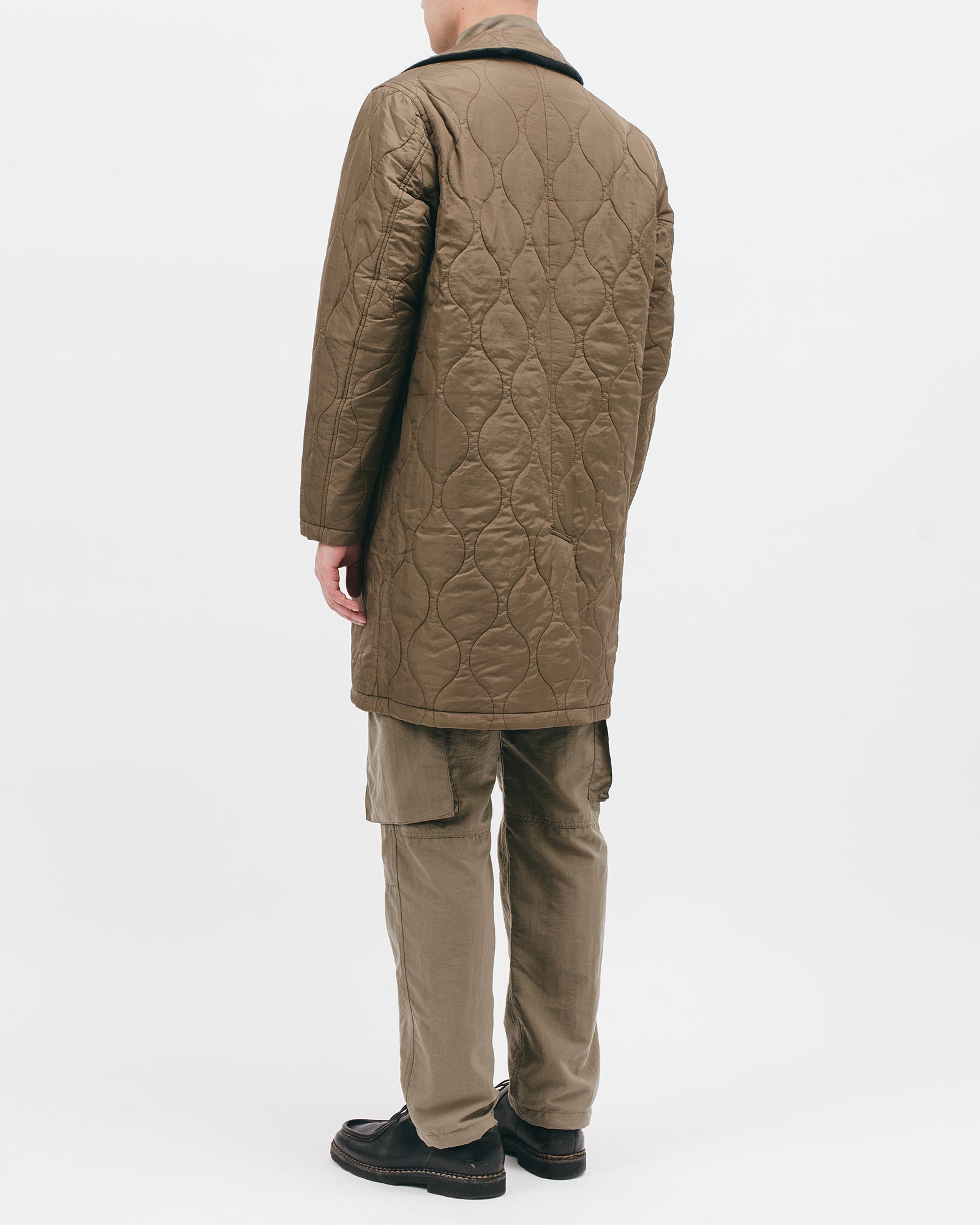 REVERISBLE MAC COAT - ACID BLACK / OLIVE DRAB(2801)