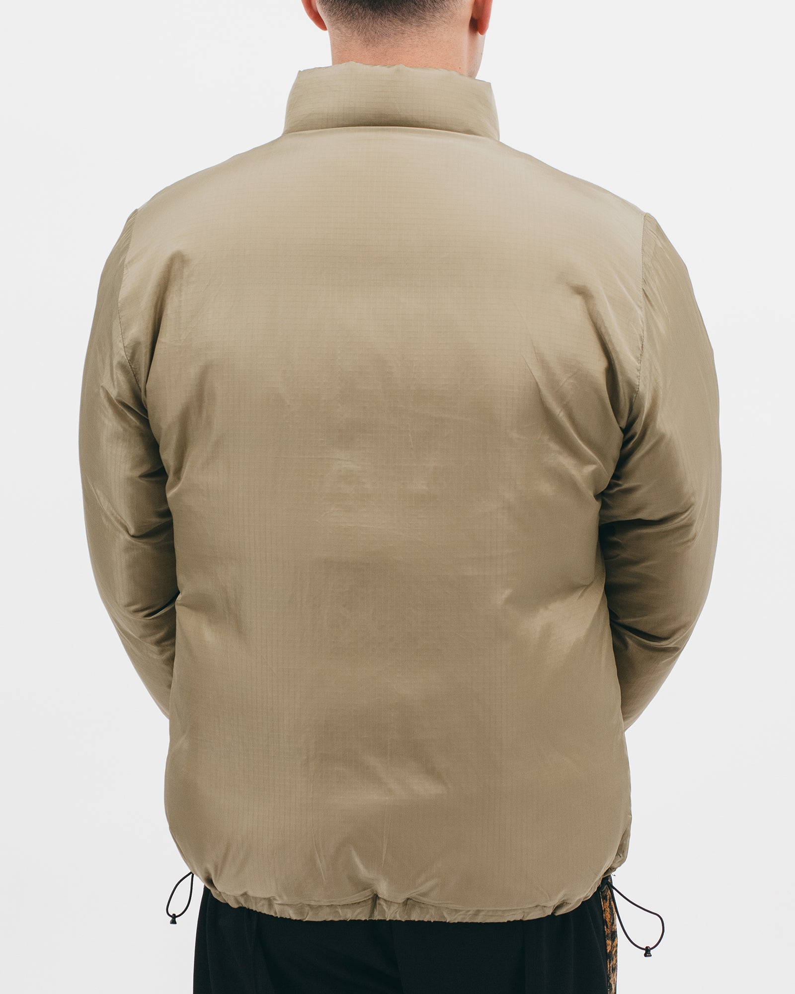 REVERSIBLE PUFFER JACKET - BLACK / MOSS（2803）