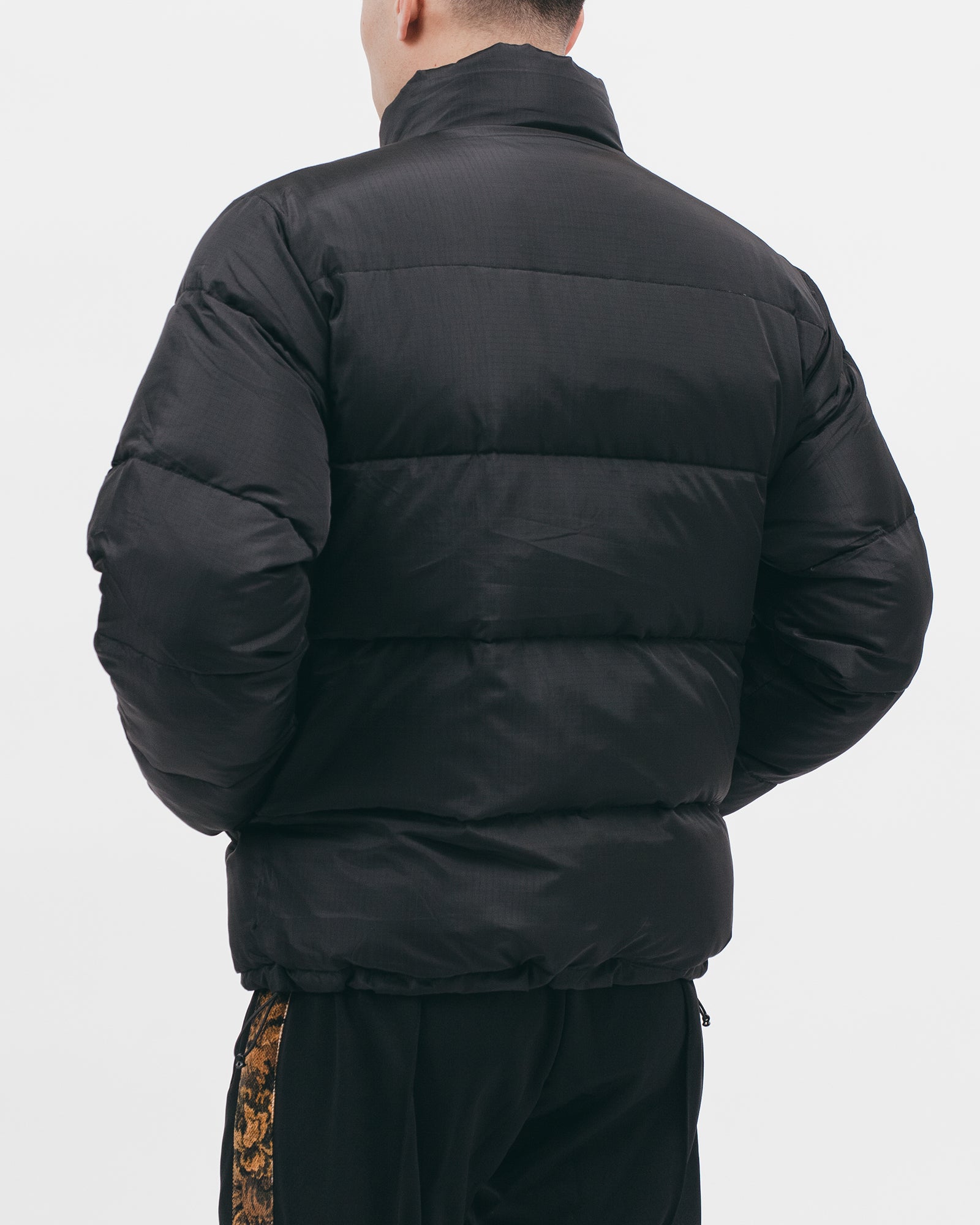 REVERSIBLE PUFFER JACKET - BLACK / MOSS（2803）