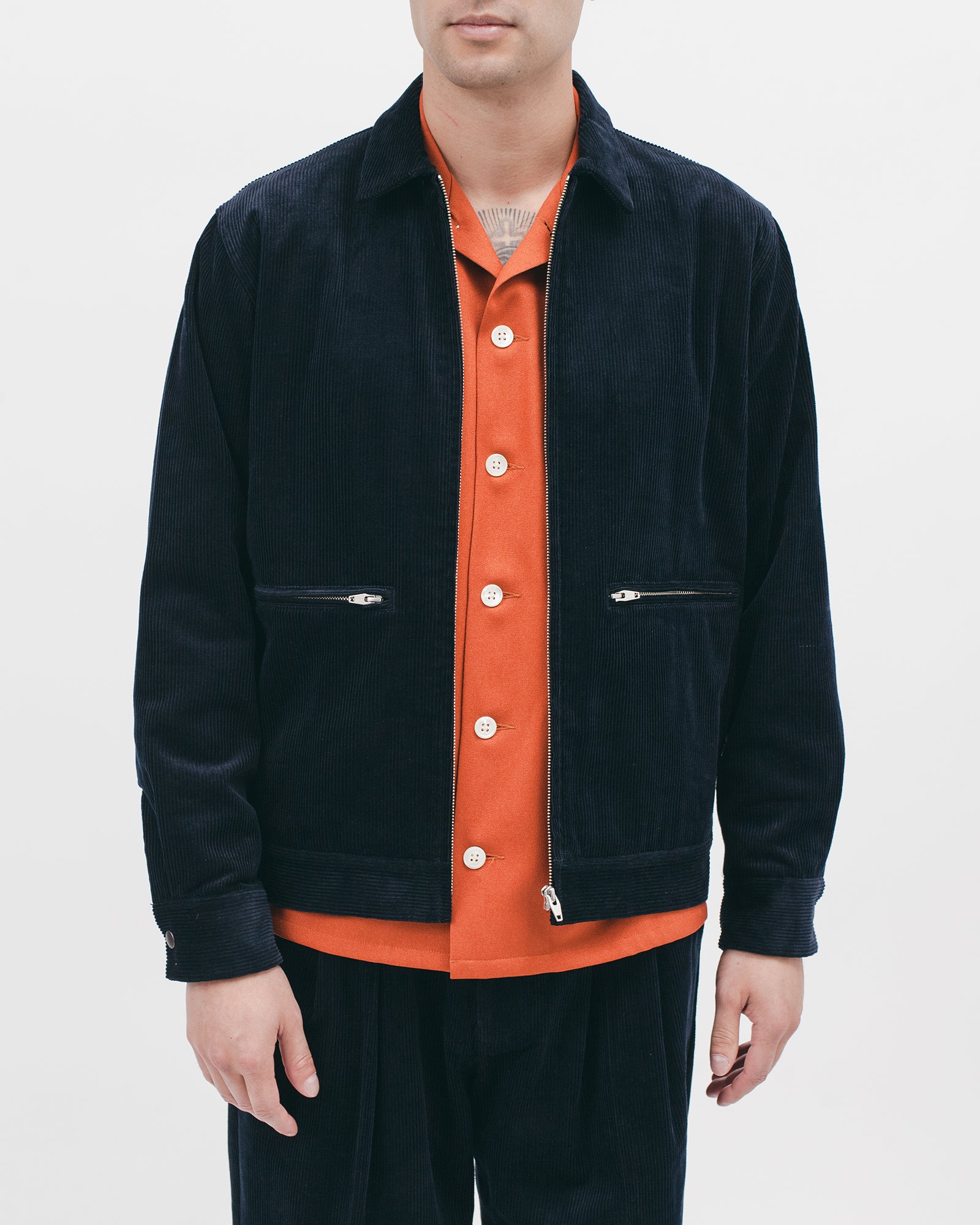 HARRINGTON JACKET - MIDNIGHT CORD(2804)