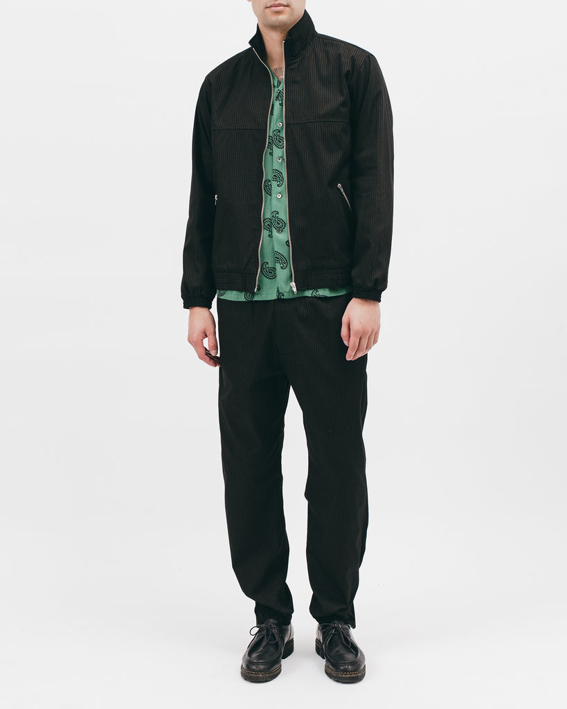 TRACK JACKET - BLACK GRID(2805)