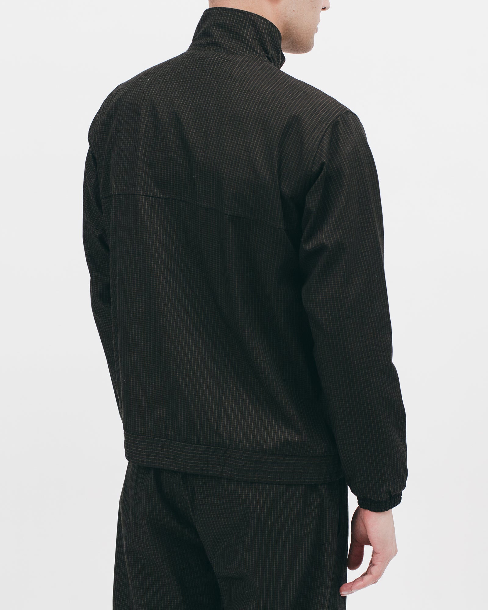 TRACK JACKET - BLACK GRID(2805)