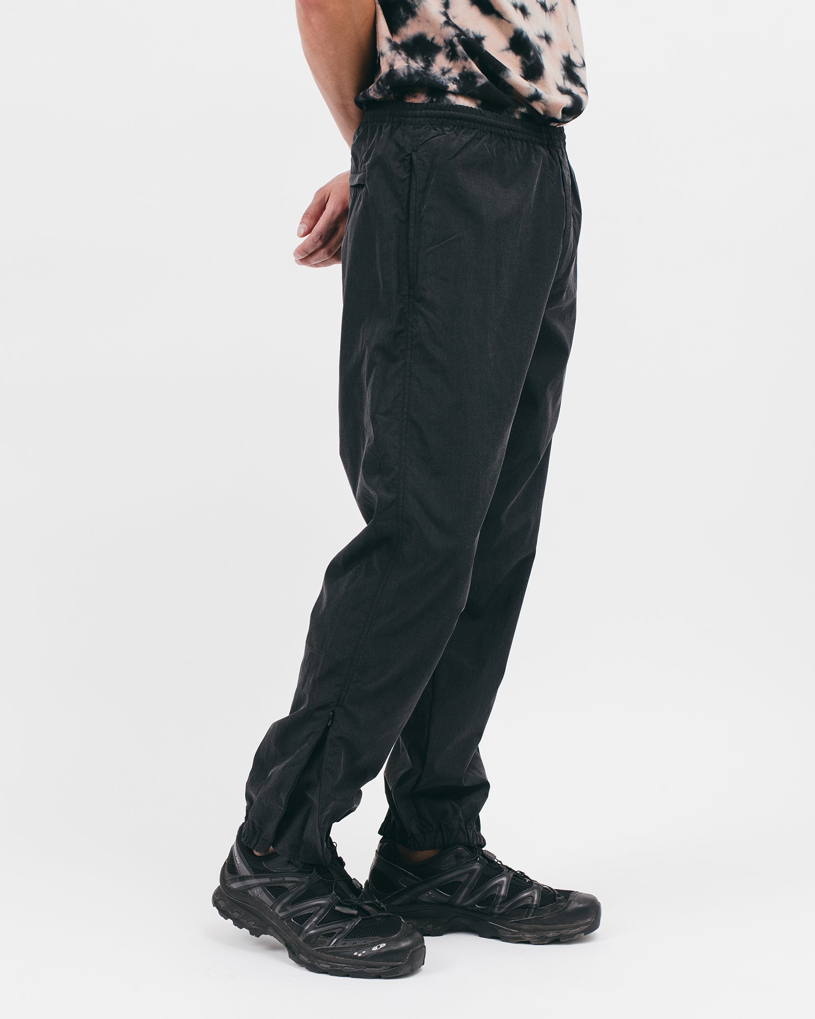 ELASTIC TRACK TROUSER - ACID BLACK(2824)