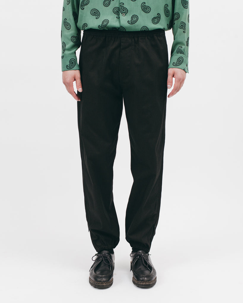 ELASTIC TRACK TROUSER - BLACK GRID（2824）