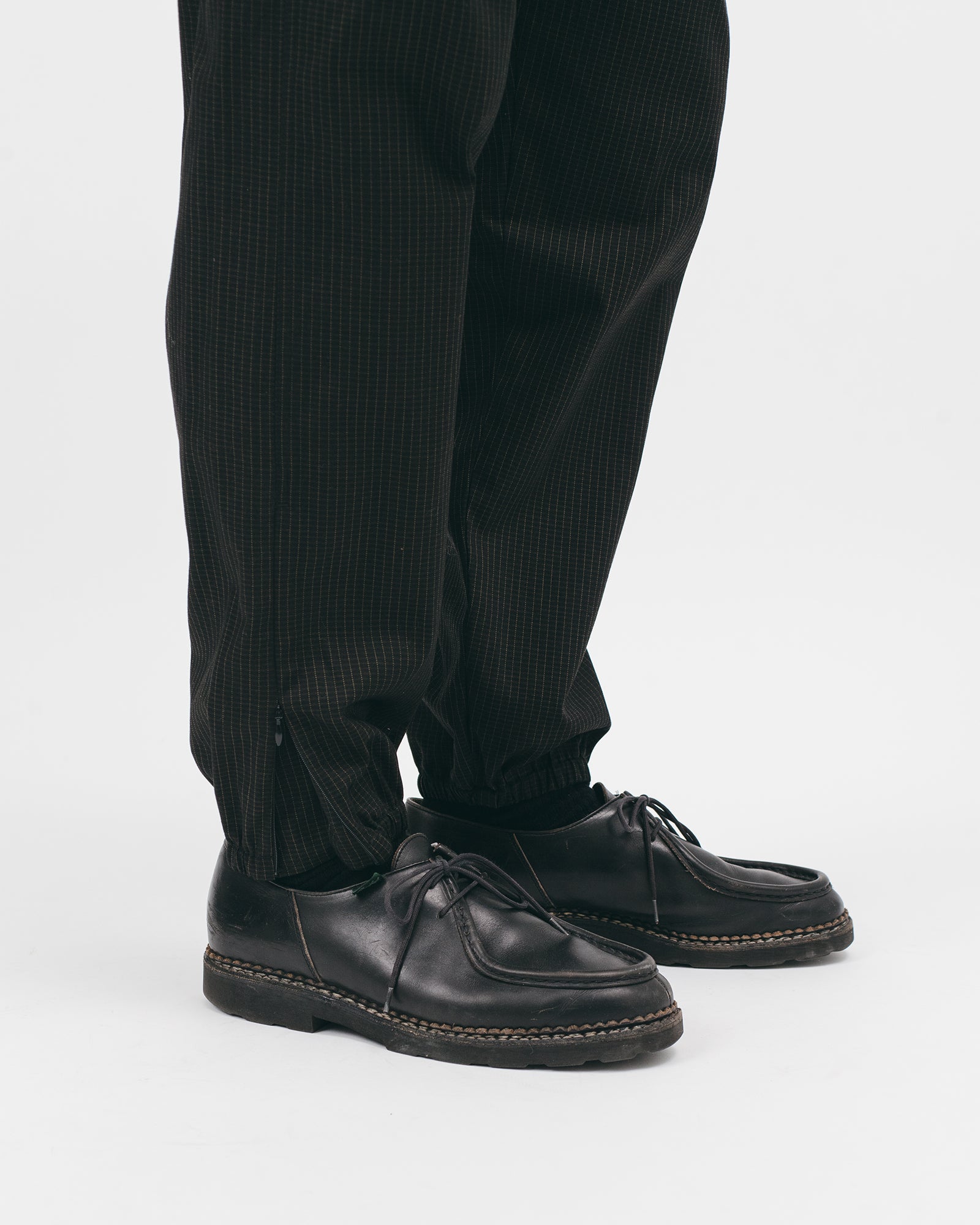 ELASTIC TRACK TROUSER - BLACK GRID(2824)