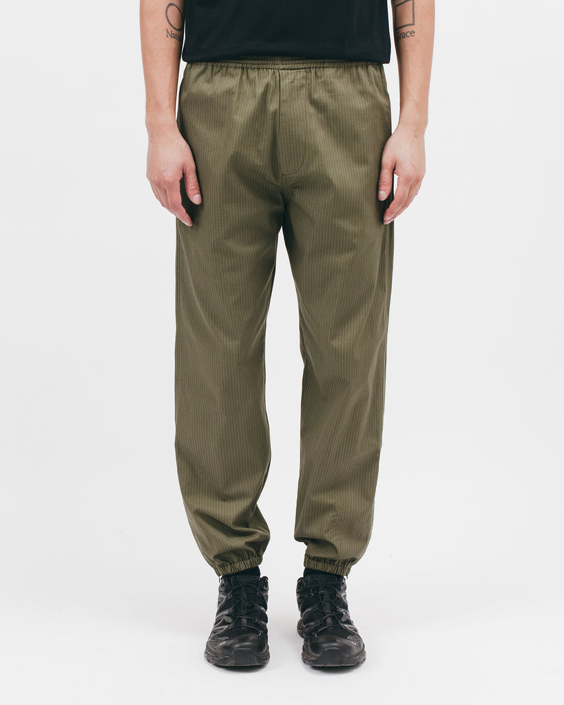ELASTIC TRACK TROUSER - OLIVE GRID（2824）