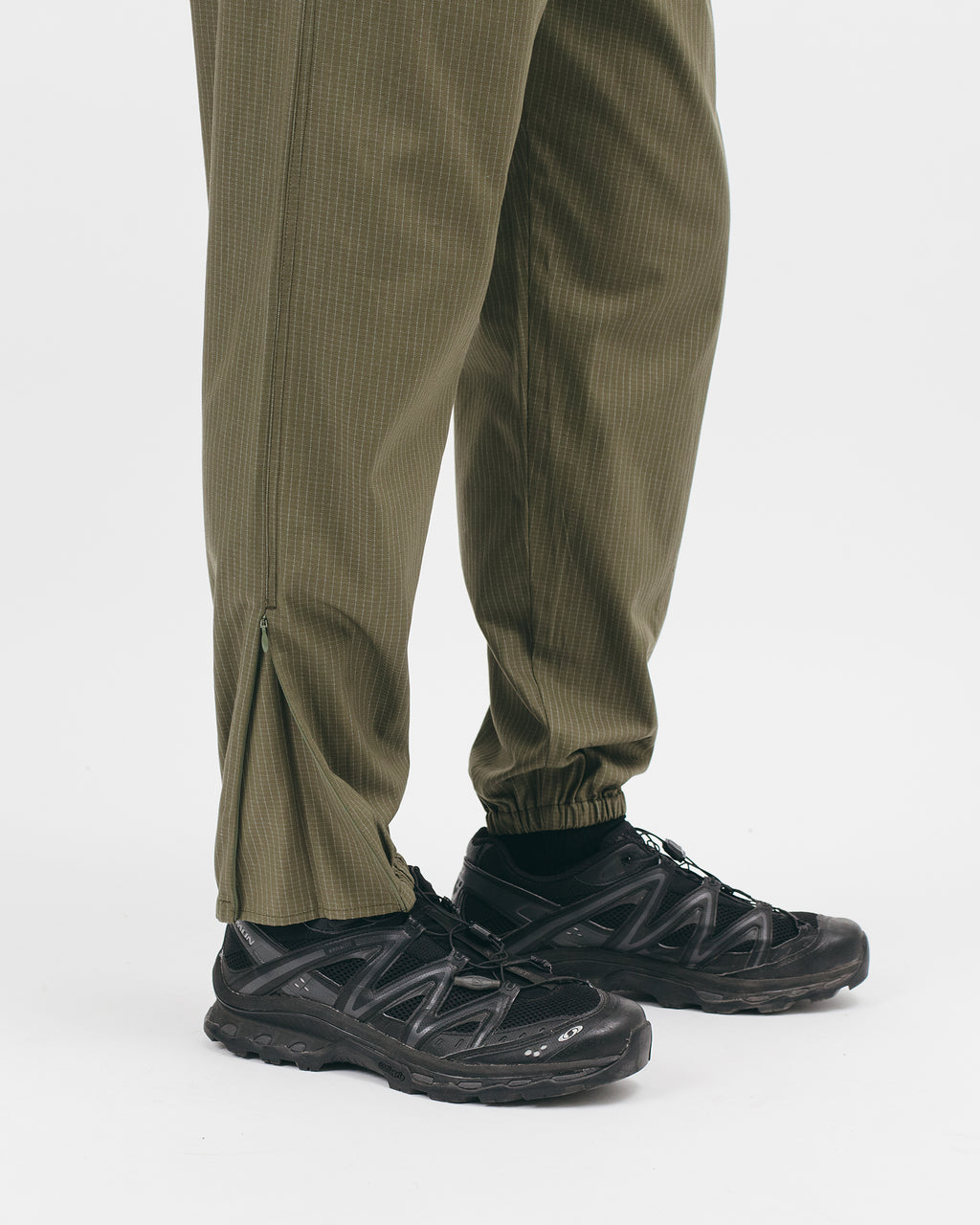 ELASTIC TRACK TROUSER - OLIVE GRID（2824）