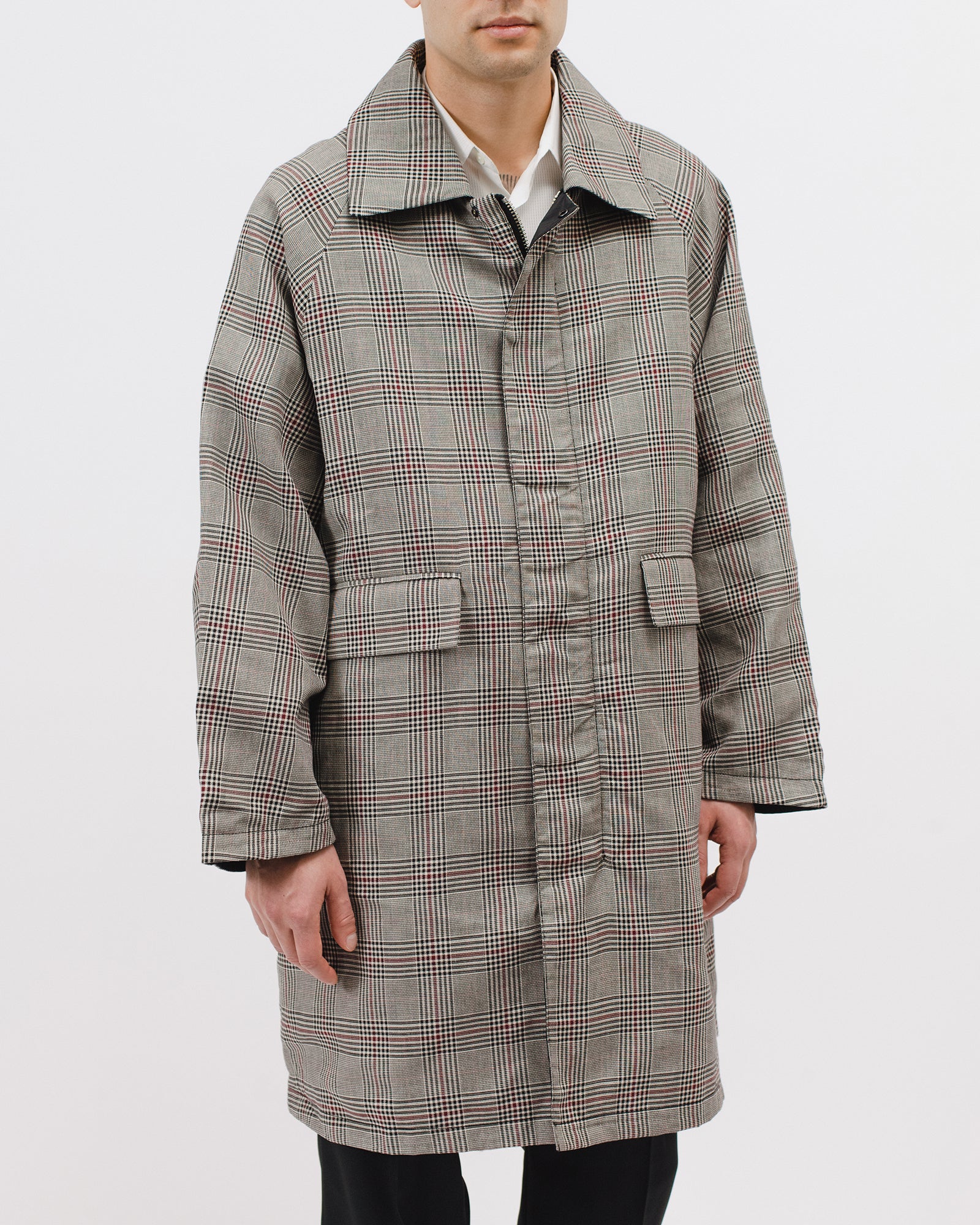 CHECK OVERCOAT - WHALES PLAID (3001)