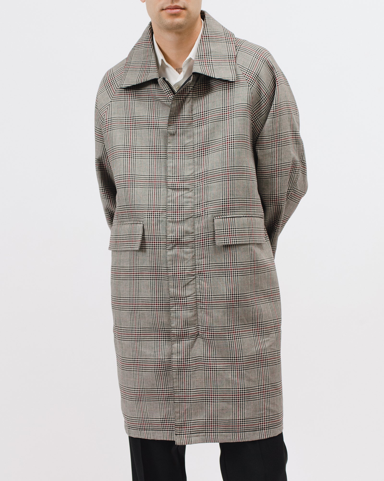 CHECK OVERCOAT - WHALES PLAID (3001)