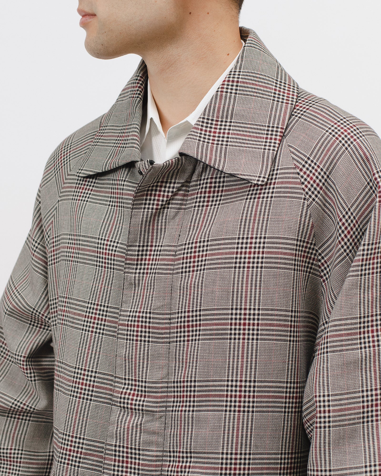 CHECK OVERCOAT - WHALES PLAID (3001)