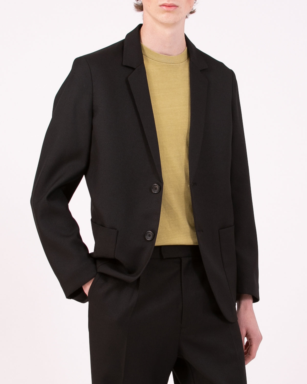 SINGLED BREAST COAT - BLACK(3002)