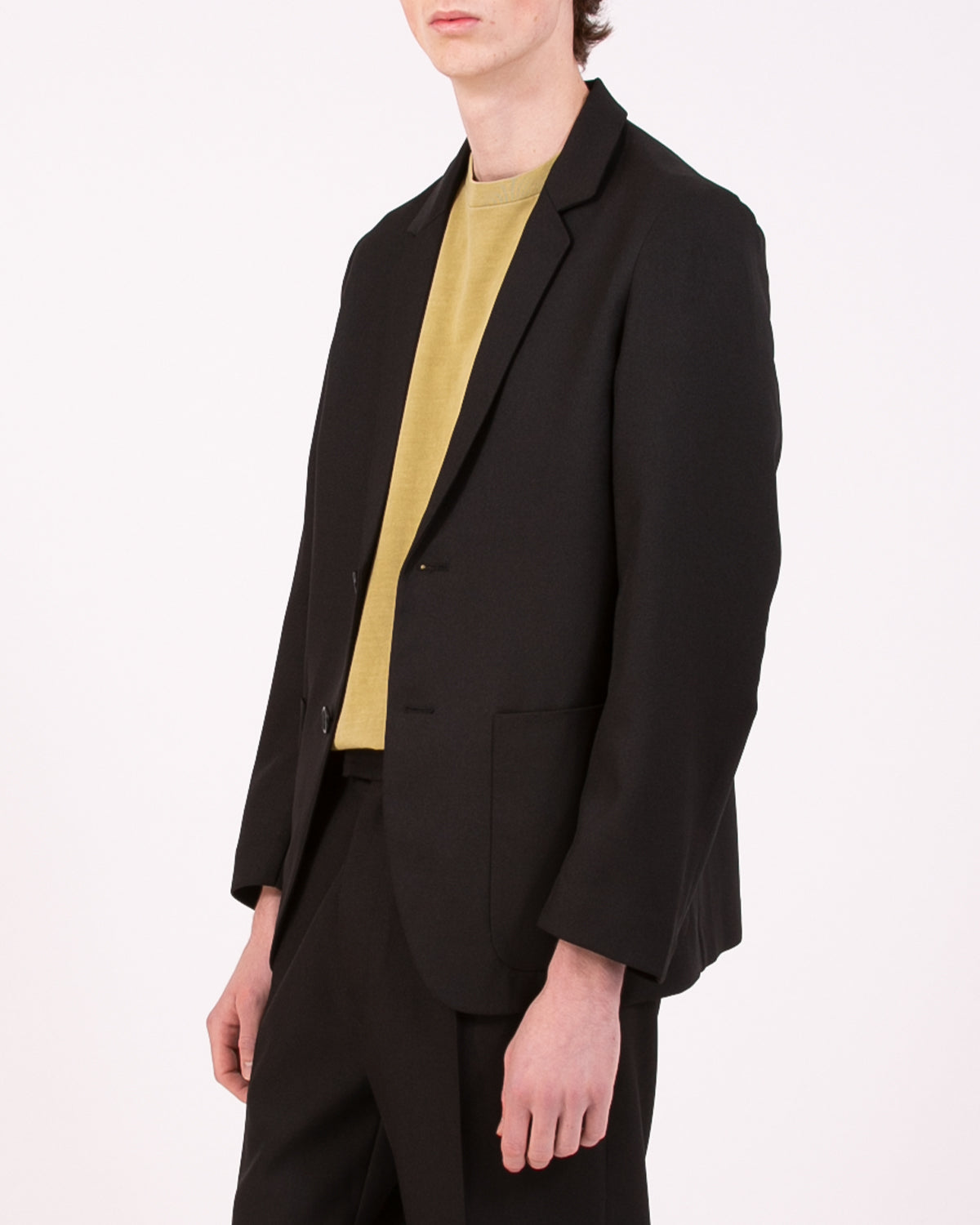 SINGLED BREAST COAT - BLACK(3002)