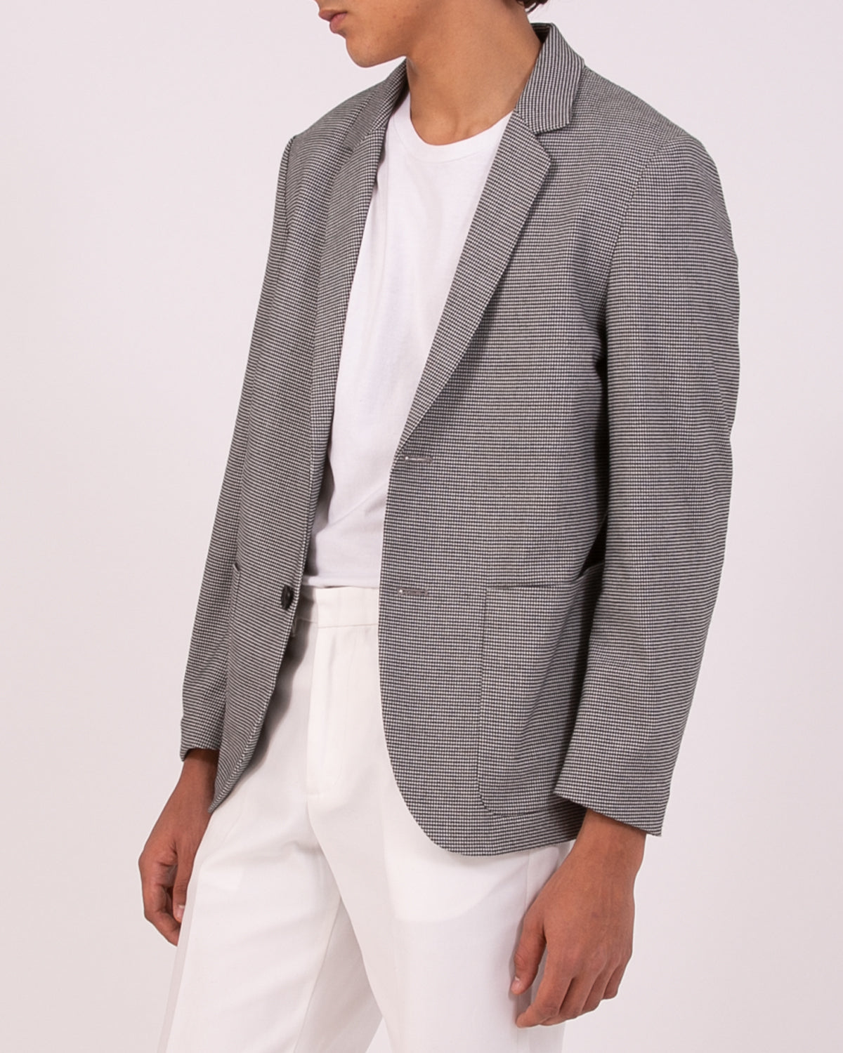 SINGLED BREAST COAT - HOUNDSTOOTH(3002)