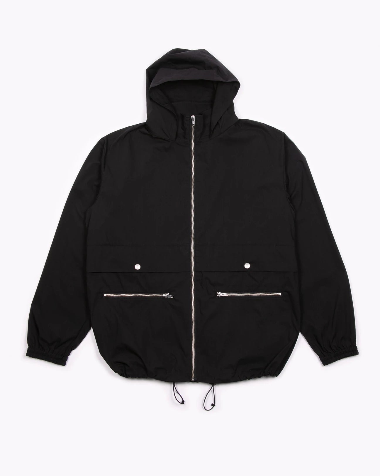 ZIP HOODED JACKET - BLACK(3004)
