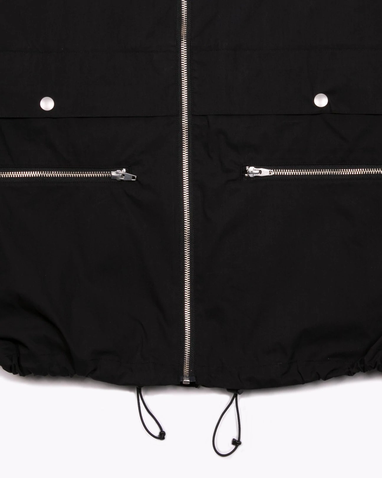 ZIP HOODED JACKET - BLACK(3004)