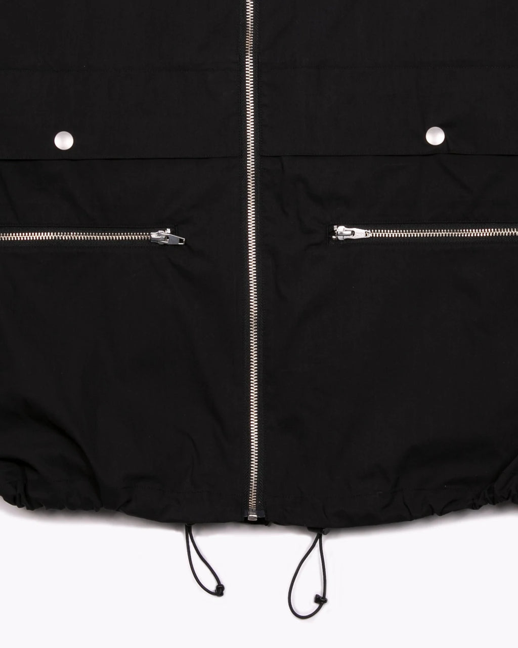 ZIP HOODED JACKET - BLACK(3004)