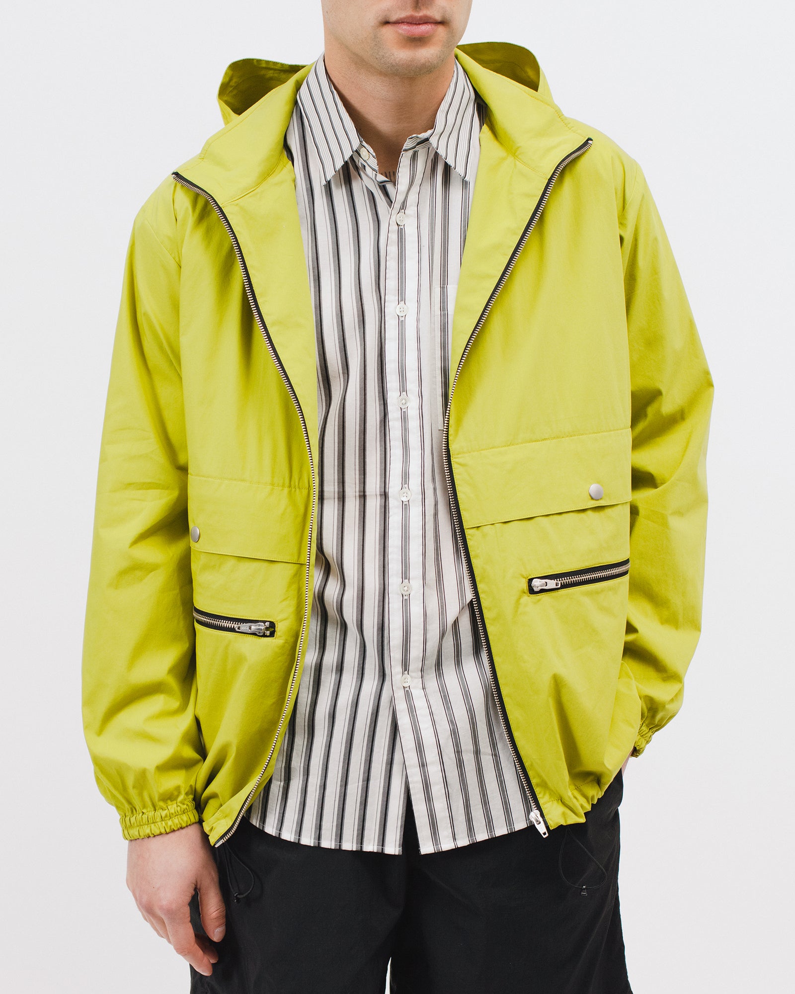 ZIP HOODED JACKET - CHARTREUSE(3004)