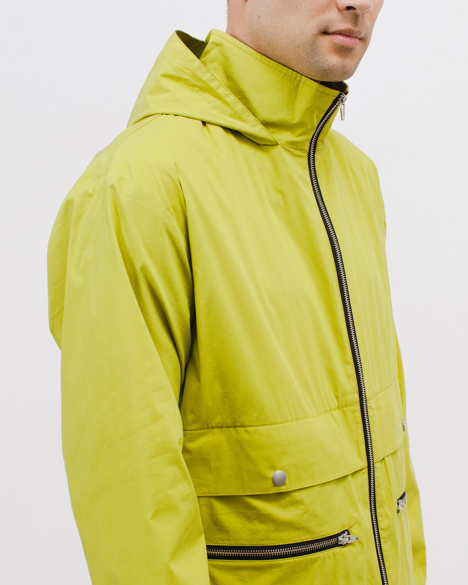 ZIP HOODED JACKET - CHARTREUSE(3004)