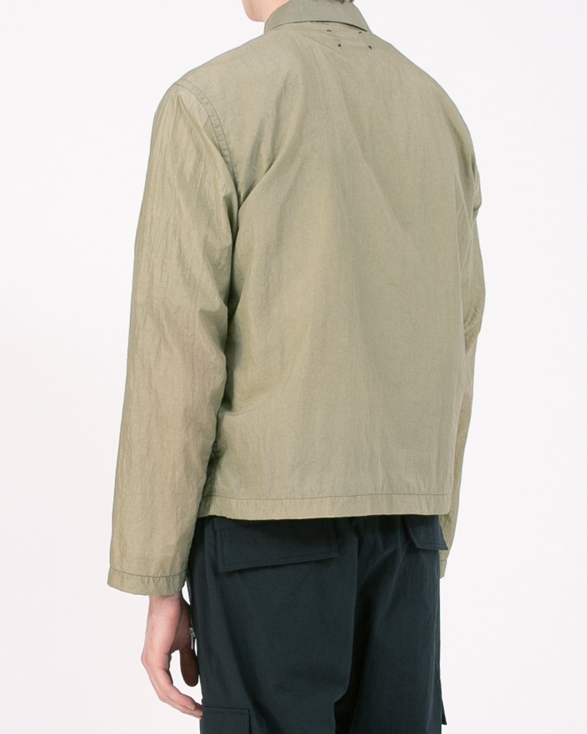 MARBLE ZIP BLOUSON - SEAWEED(3011)