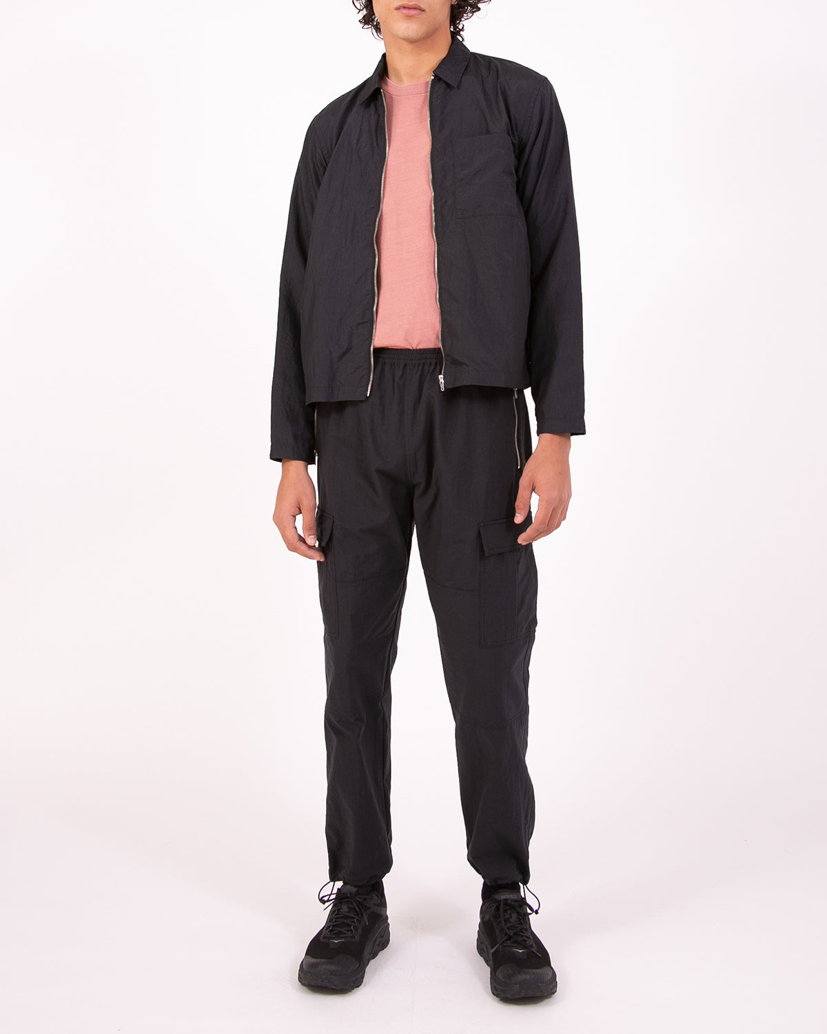 MARBLE ZIP BLOUSON - BLACK(3011)