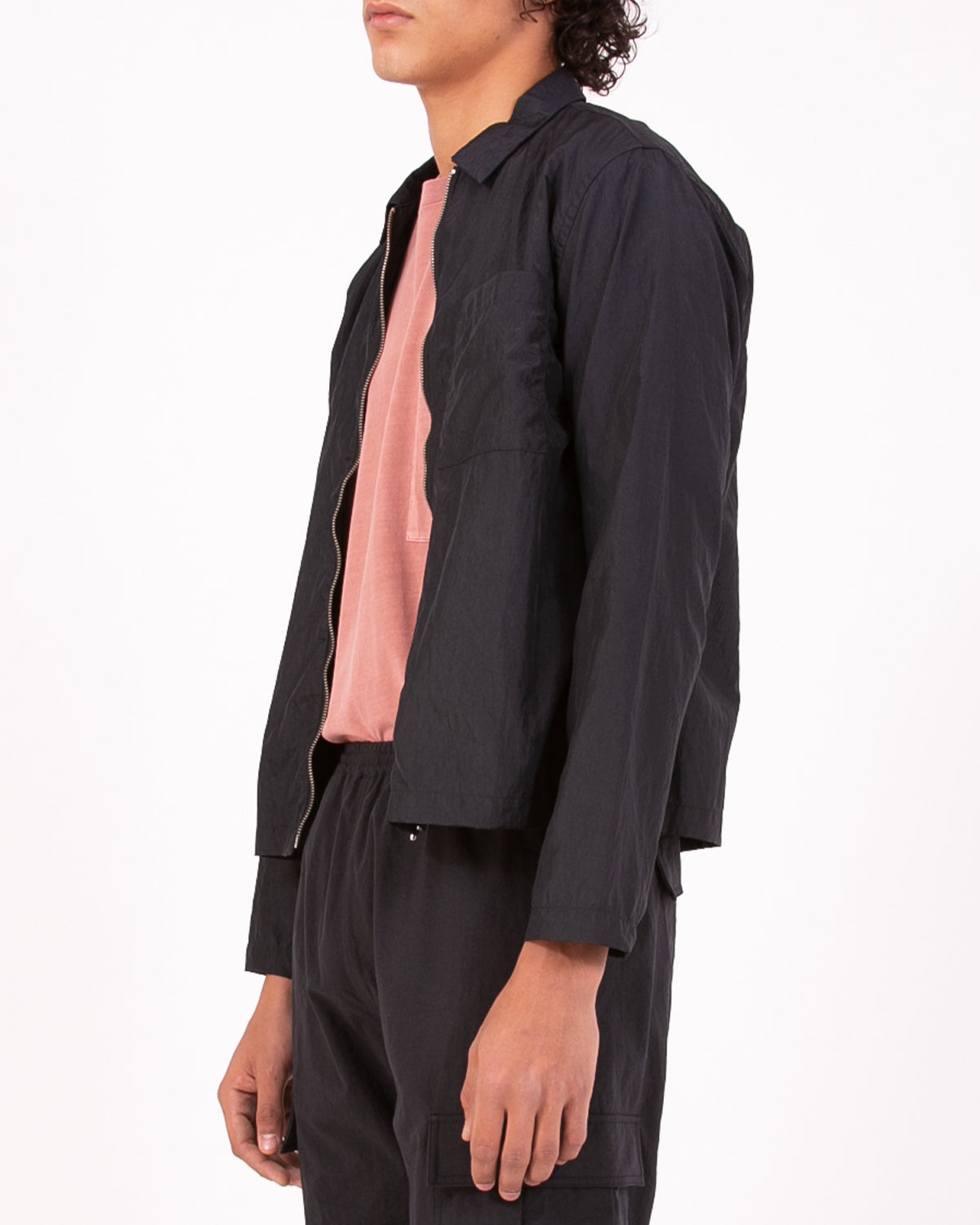 MARBLE ZIP BLOUSON - BLACK(3011)