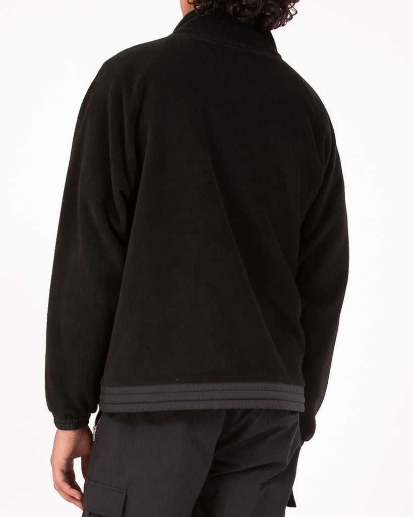 MOCK ZIP FLEECE - BLACK(3130)