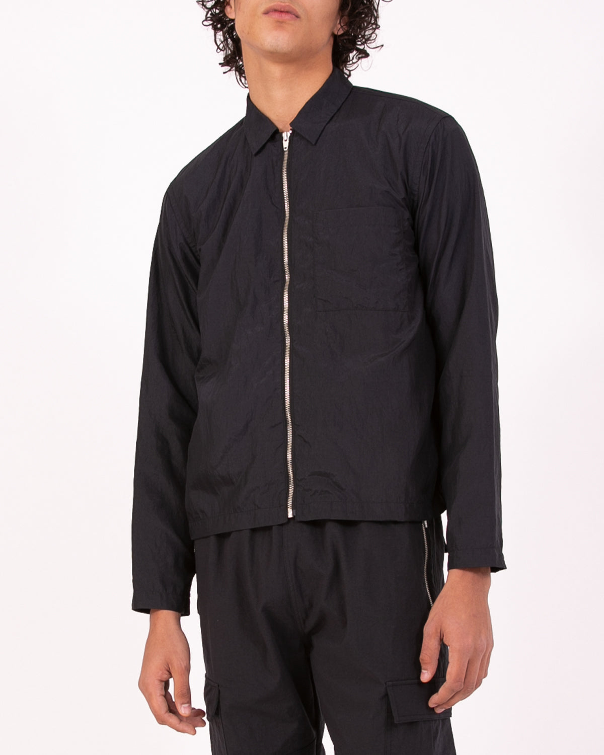 MARBLE ZIP BLOUSON - BLACK(3011)
