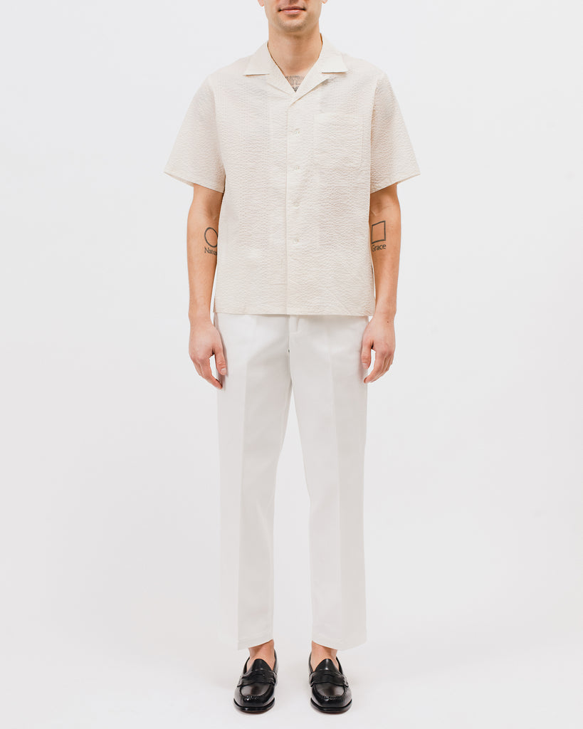 CREPE SS SHIRT - NATURAL