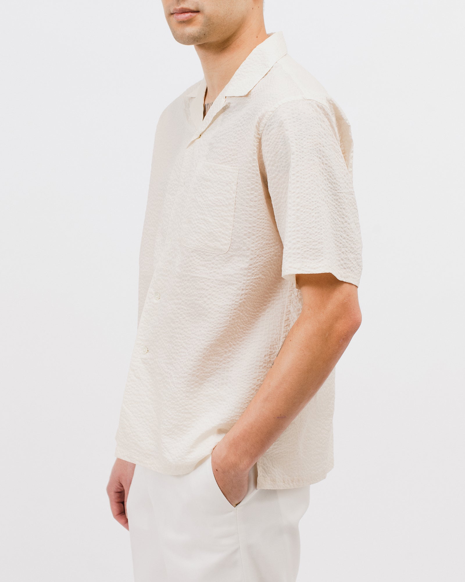 CREPE SS SHIRT - NATURAL(3013)