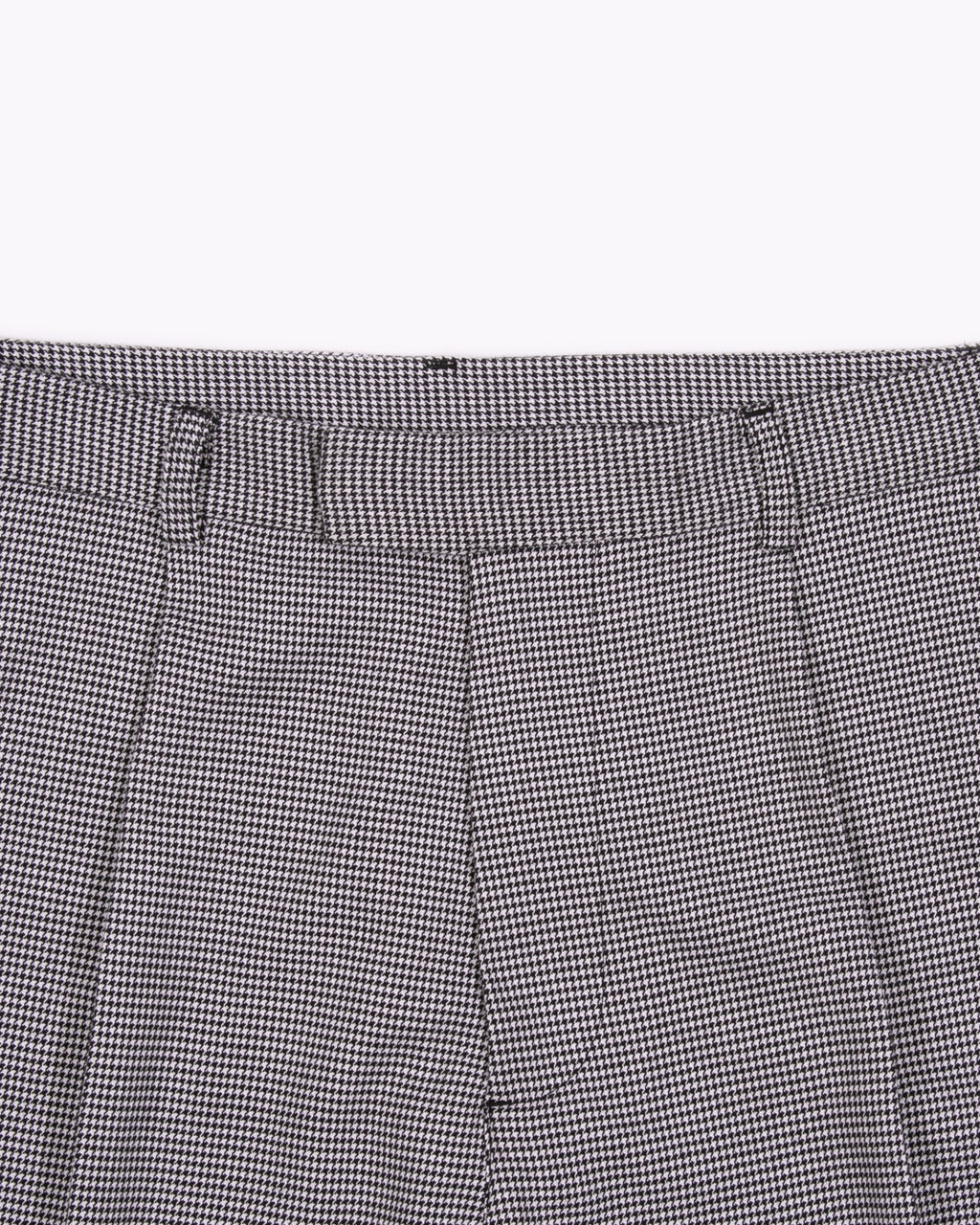 PLEATED SUIT TROUSER - HOUNDSTOOTH(3021)
