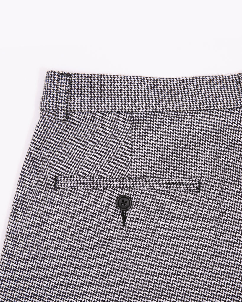 PLEATED SUIT TROUSER - HOUNDSTOOTH(3021)