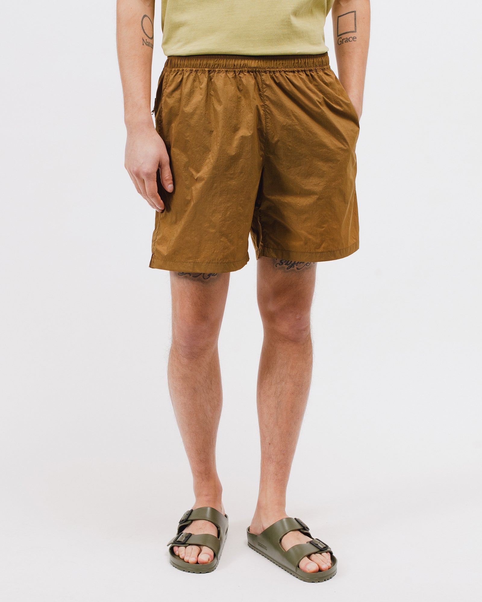 WARM UP SHORTS - TOBACCO(3024)