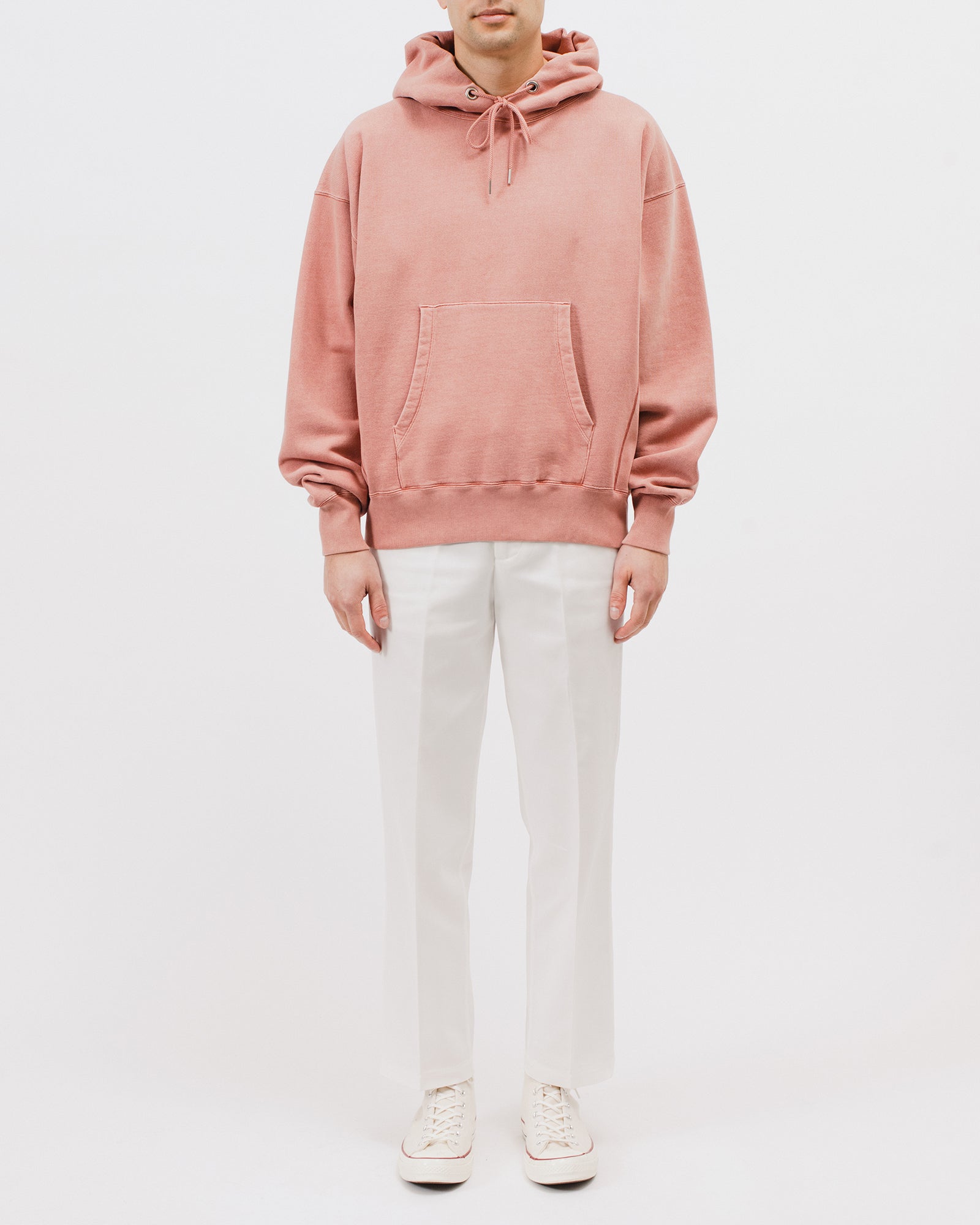 NATURAL DYED HOODIE FLEECE - BRICK(3033)