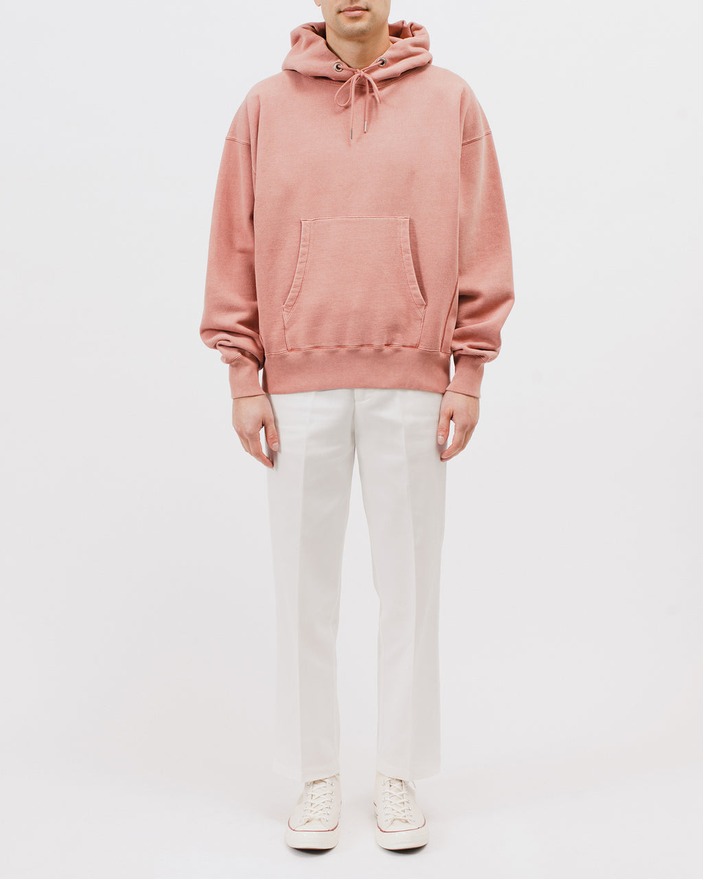 NATURAL DYED HOODIE FLEECE - BRICK(3033)