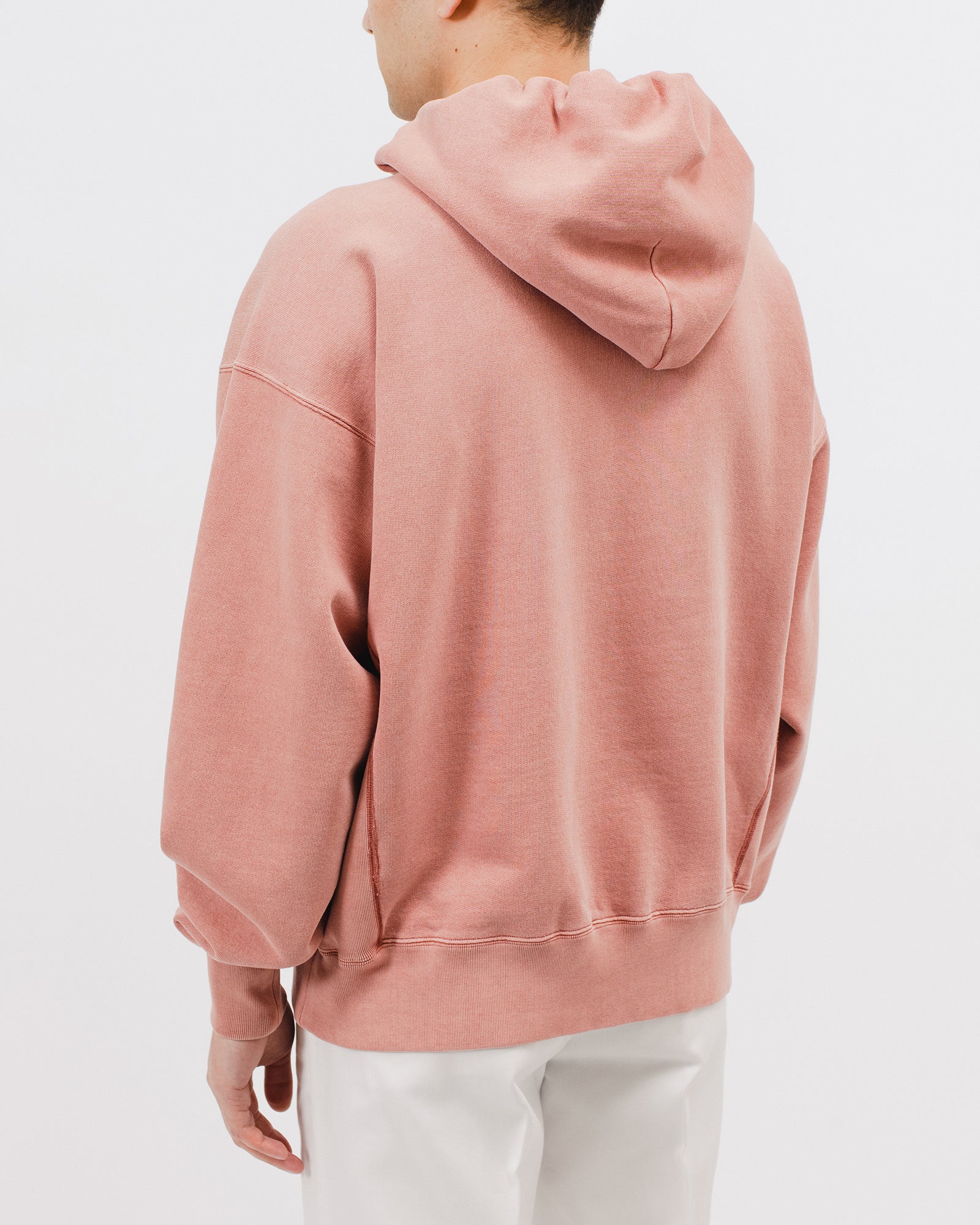 NATURAL DYED HOODIE FLEECE - BRICK(3033)