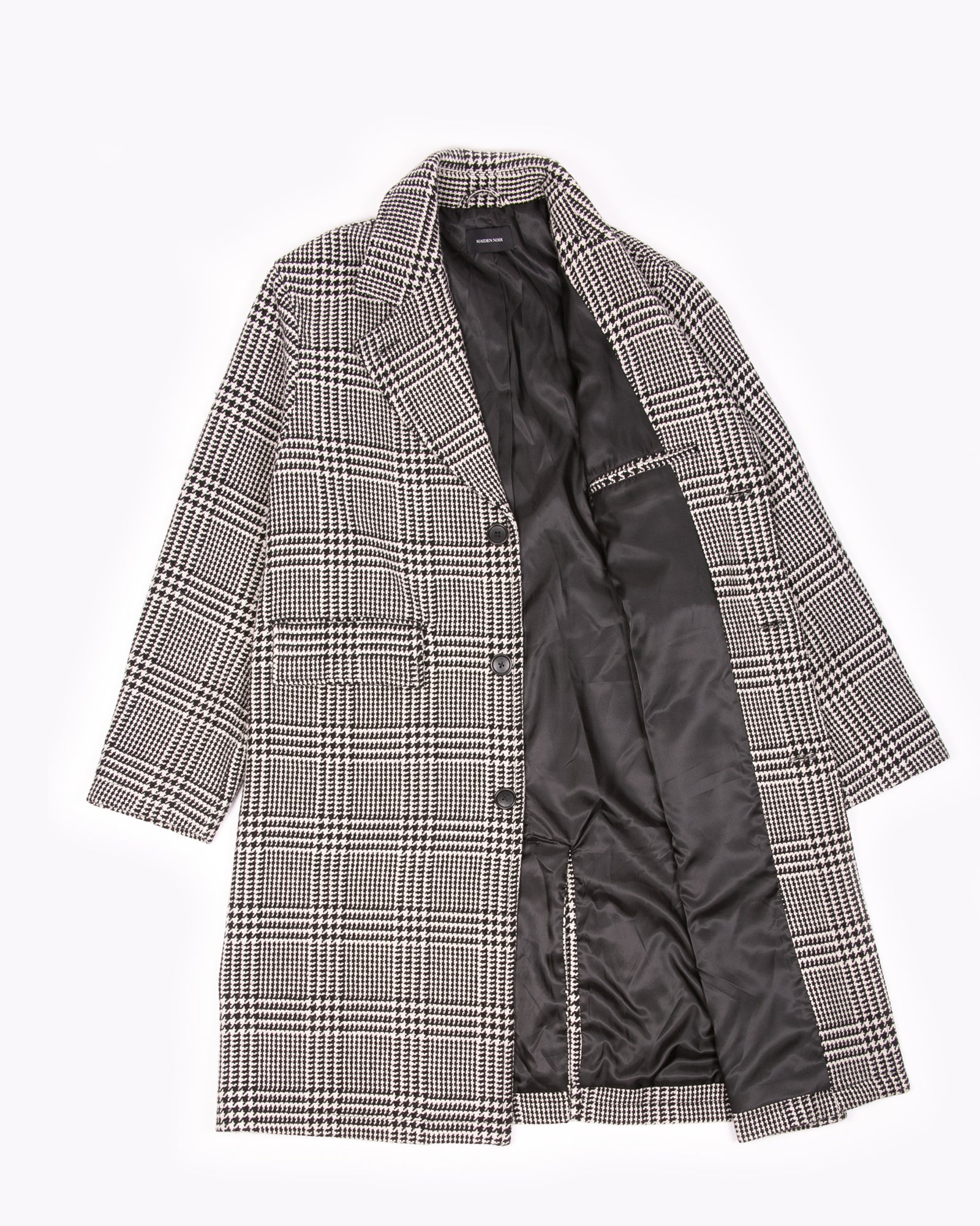 WOOL OVERCOAT - GLEN PLAID(3101)