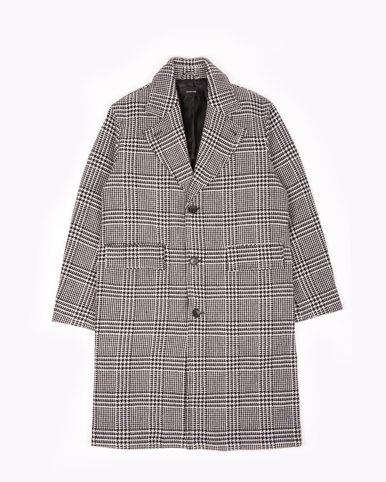 WOOL OVERCOAT - GLEN PLAID(3101)