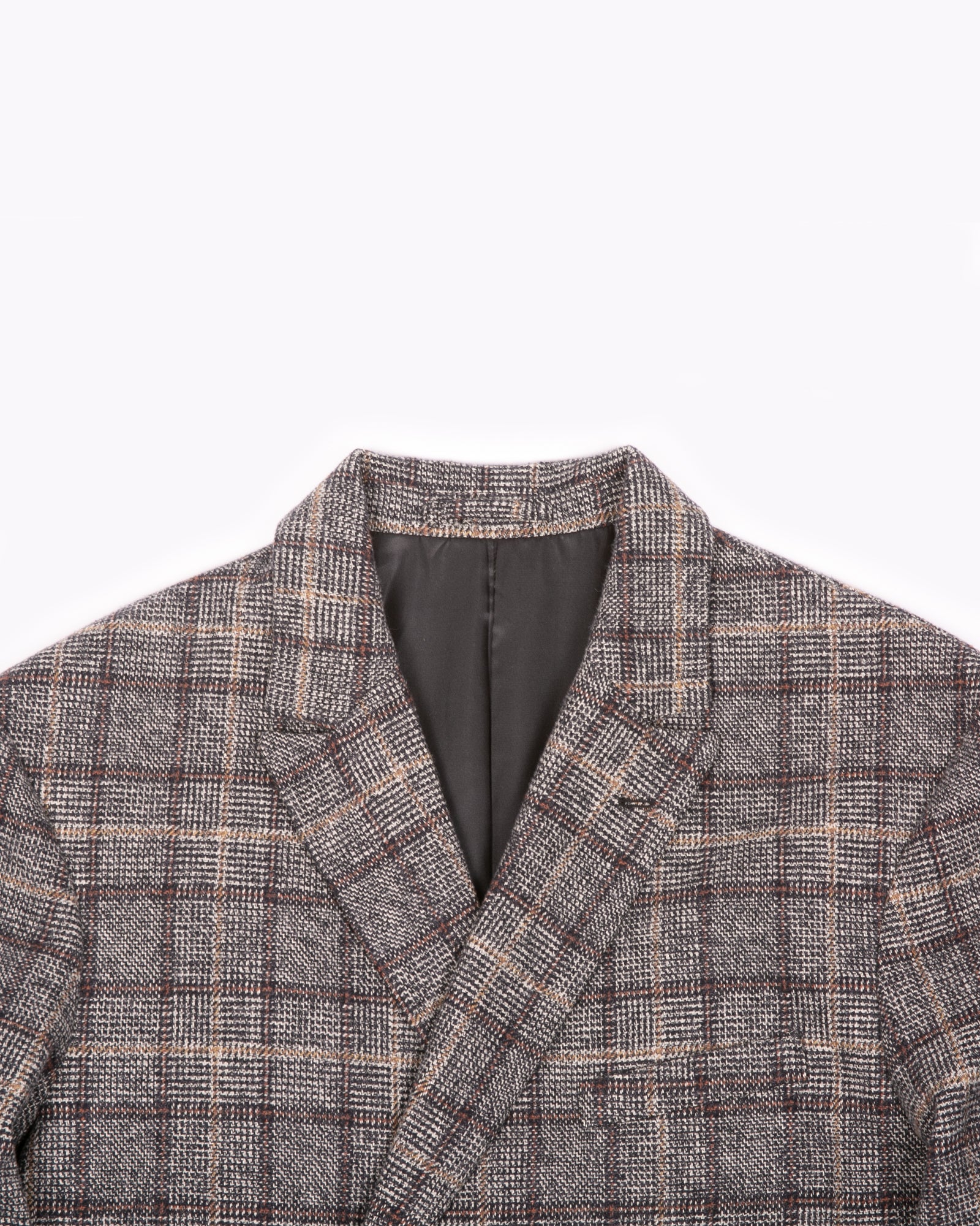 DOUBLE BREASTED COAT - GLEN PLAID(3102)