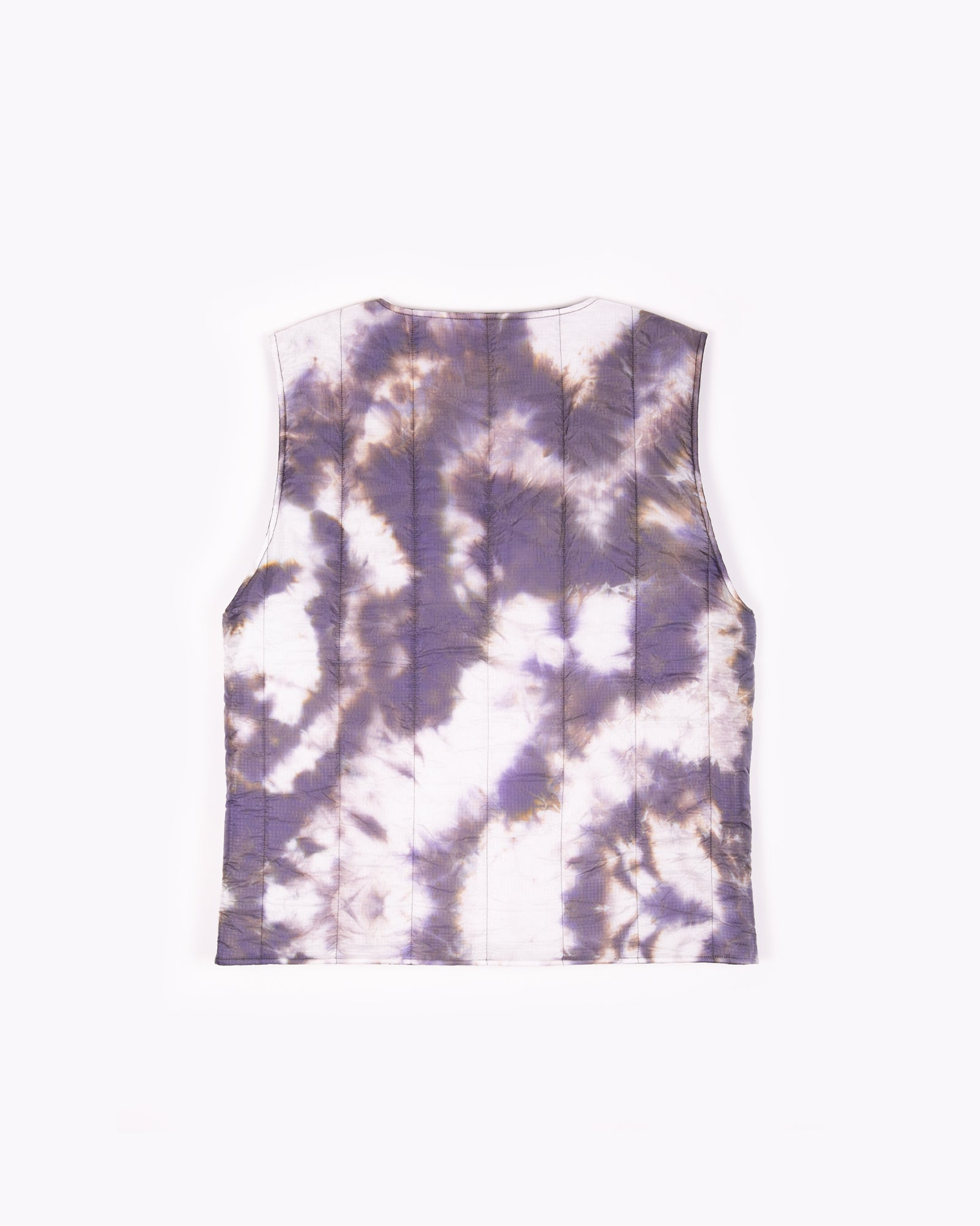 INSULATED VEST - BLACK / PURPLE ASH DYED(3104)
