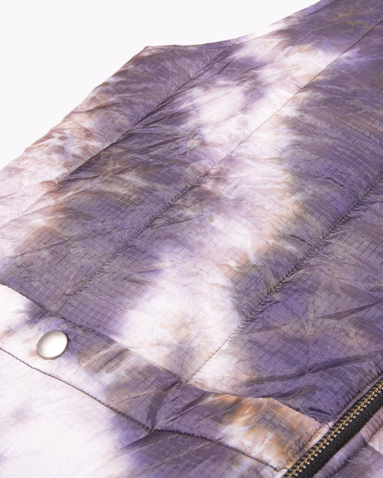 INSULATED VEST - BLACK / PURPLE ASH DYED(3104)