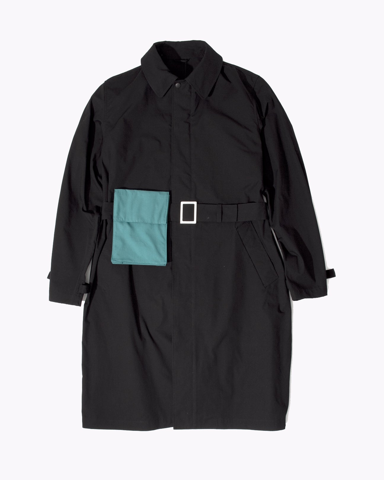 BELTED OVERCOAT - BLACK(2701)