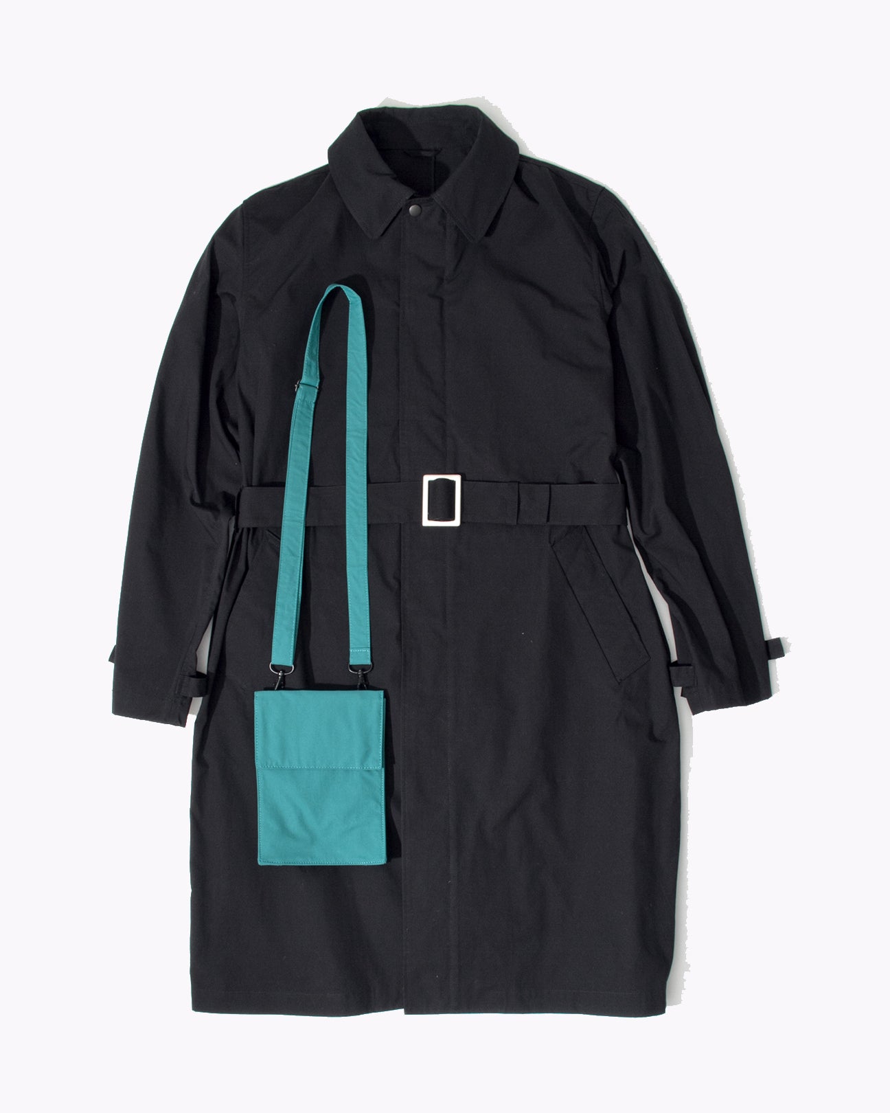 BELTED OVERCOAT - BLACK(2701)